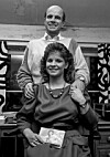 Carola och pappa Jan 1983. Foto: TT