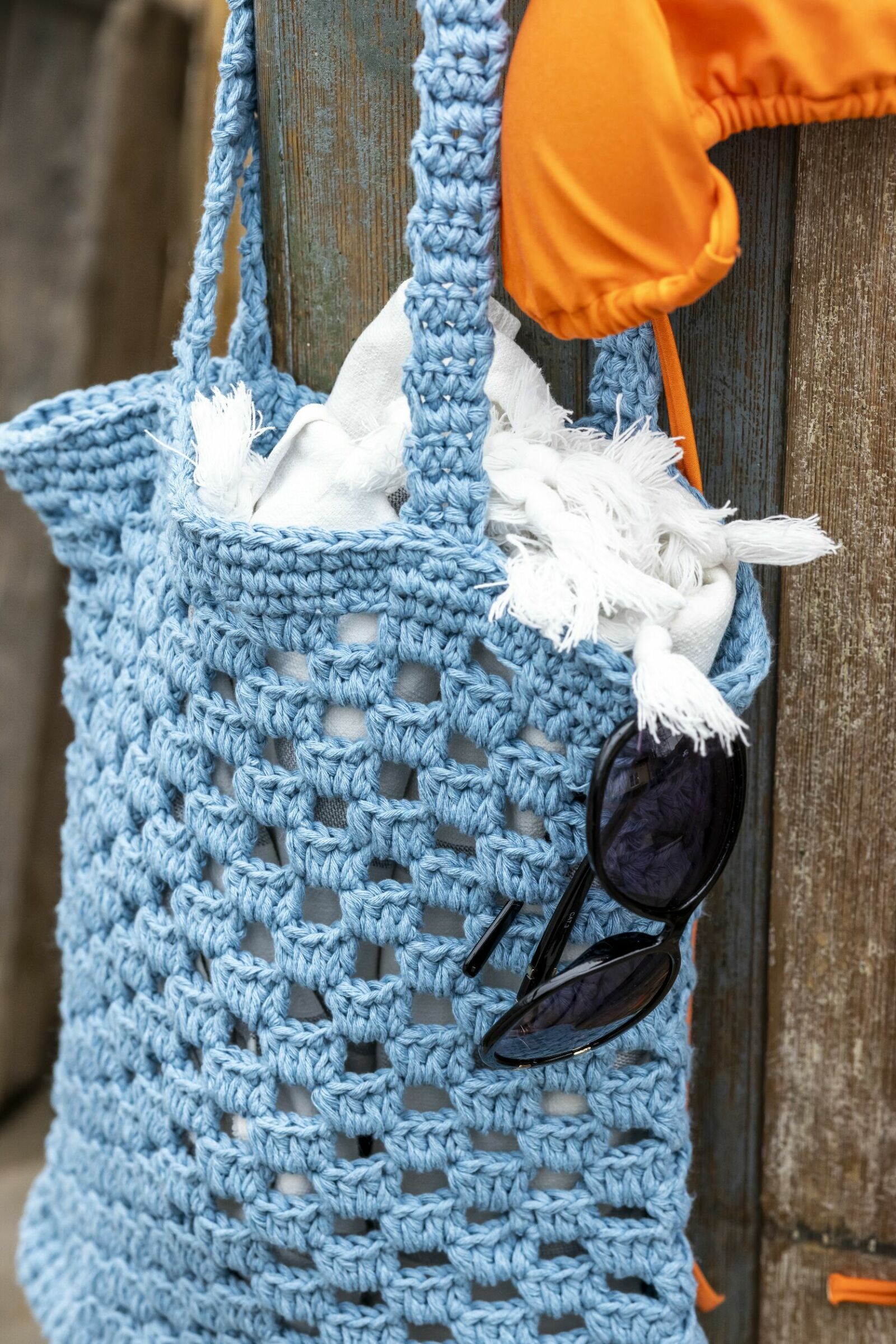 Virka enkel handväska – gratis virkmönster | Allas