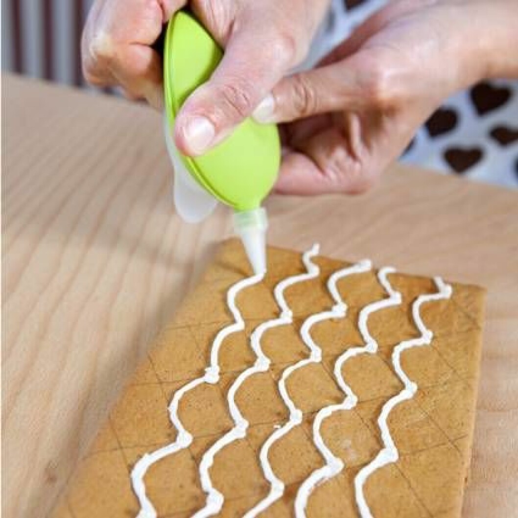 Fin dekoration på pepparkakshus