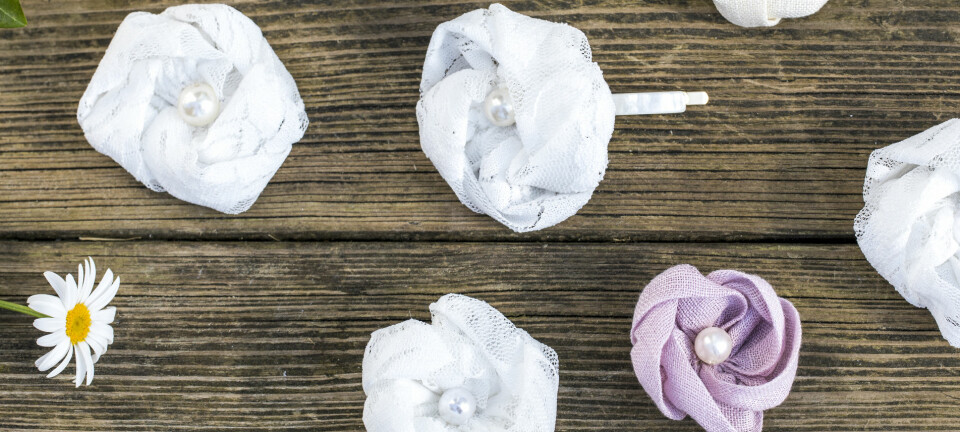Roligt pyssel på en kvart: Sy fina tygblommor