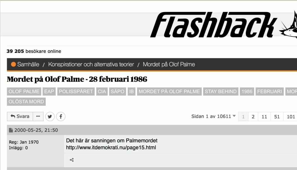 Välbesökt tråd för spanare. Välbesökt tråd för spanare.