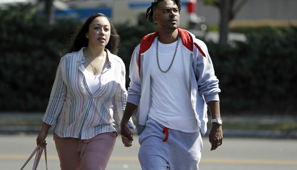 Cyntoia Brown med maken Jamie Long. Cyntoia Brown med maken Jamie Long.