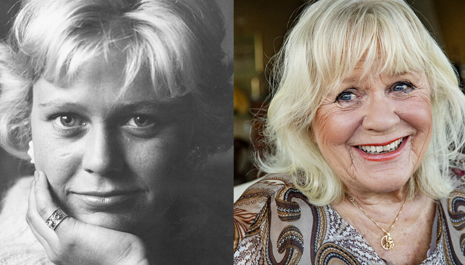 Christina Schollin 1959 och 2019. Christina Schollin 1959 och 2019.