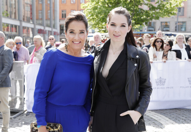 Agneta Sjödin med sin dotter Maja Strömstedt under Polar Music Prize 2017. Agneta Sjödin med sin dotter Maja Strömstedt under Polar Music Prize 2017.