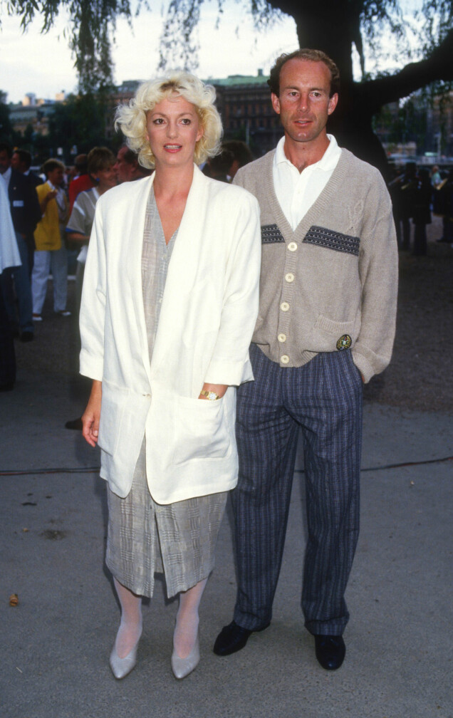 Ann Uvhagen med Ingemar Stenmark. Ann Uvhagen med Ingemar Stenmark.