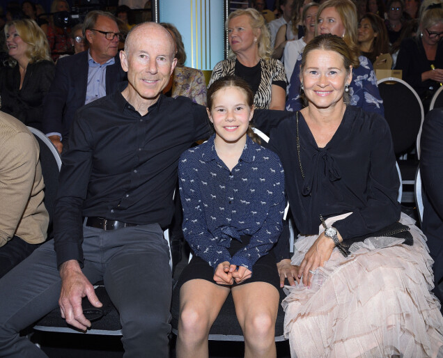 Ingemar Stenmark med sin fru Tarja och deras dotter Iza. Ingemar Stenmark med sin fru Tarja och deras dotter Iza.