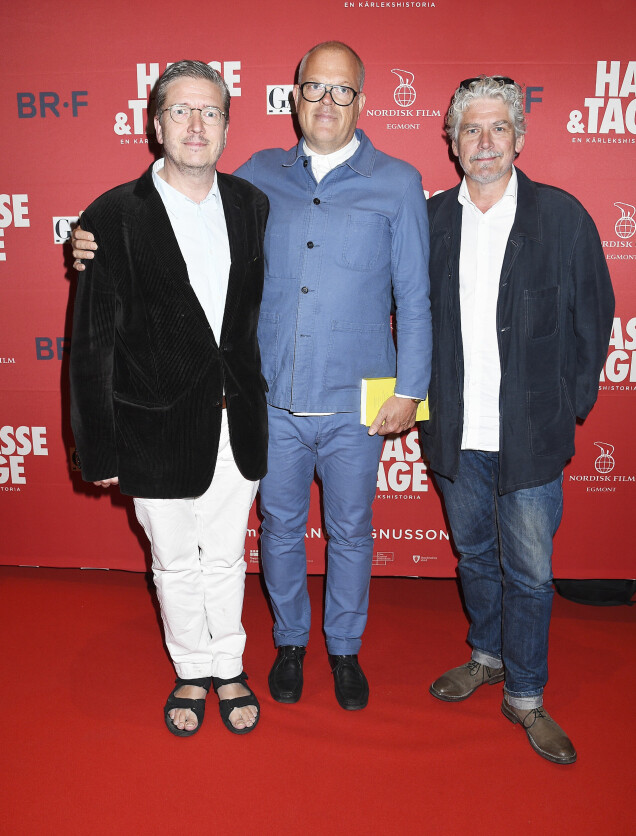Tomas Alfredson, Jesper Danielsson och Daniel Alfredson på premiär på filmen Hasse & Tage - en kärlekshistoria. Tomas Alfredson, Jesper Danielsson och Daniel Alfredson på premiär på filmen Hasse & Tage - en kärlekshistoria.