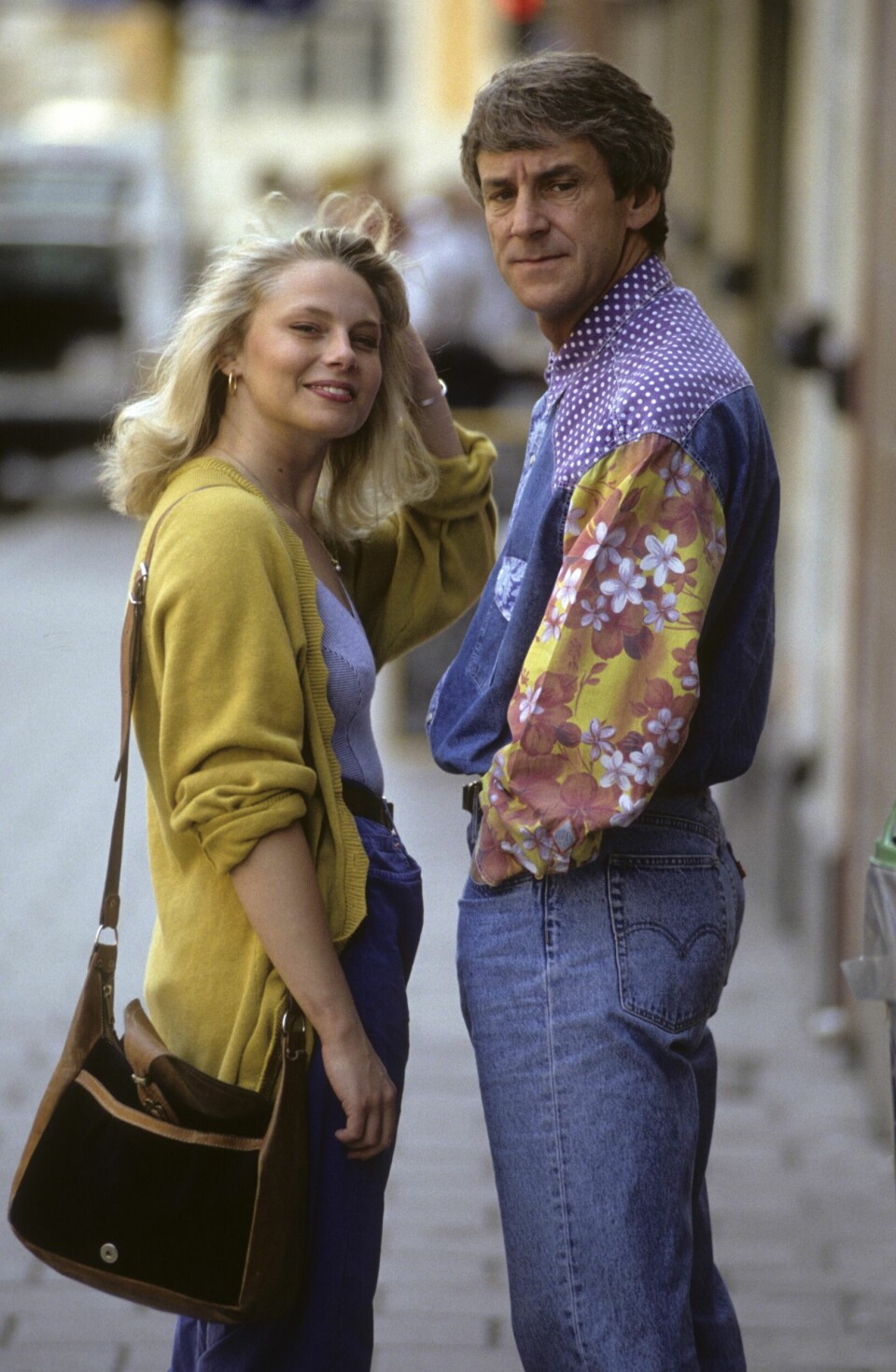 Nykära! Helena Bergström och Colin Nutley år 1990. Nykära! Helena Bergström och Colin Nutley år 1990.