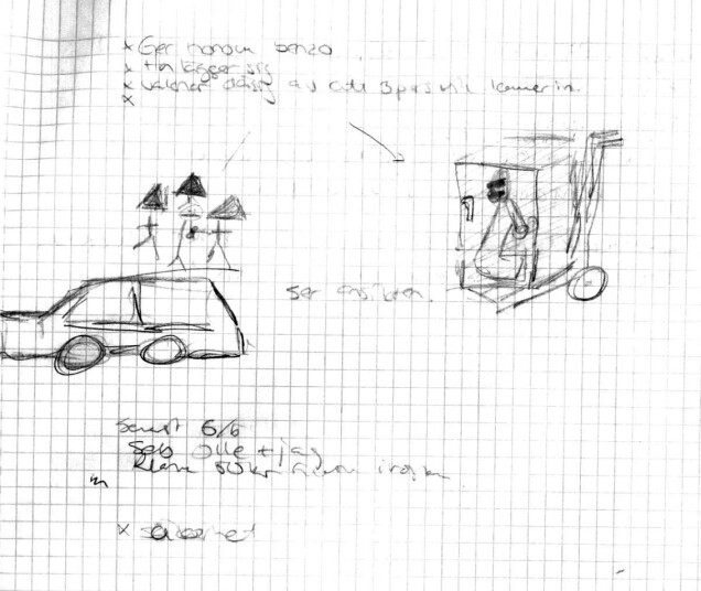 En skiss över planerna fanns med i bevisningen som lades fram i rätten. En skiss över planerna fanns med i bevisningen som lades fram i rätten.