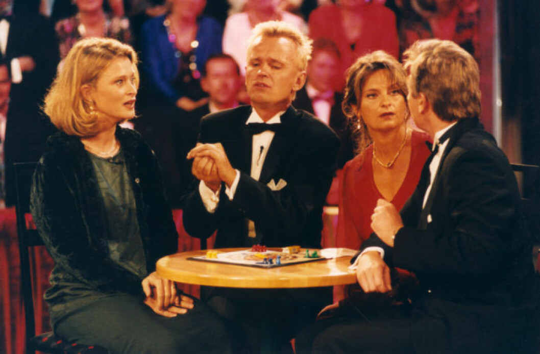 Lorry-gänget då: Lena Endre, Johan Ulvesson, Susanne Reuter och Peter Dalle.