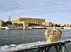 Stockholms slott i vinterskrud.