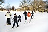 Drottningholm bjöd på snö så att kungaparet och kronprinsessfamiljen kunde ta sig en härlig vintertur på skidor.
