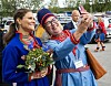 Kronprinsessan Victoria vid sametingets öppnande i Lycksele med AnnaKarin Länta som deltar i sametinget.