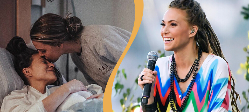 Mariette och Isabelle Hansson avslöjar nyfödda sonens namn