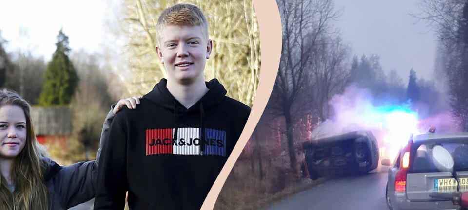 Casper är Celines räddande ängel: ”Jag trodde att bilen skulle explodera”