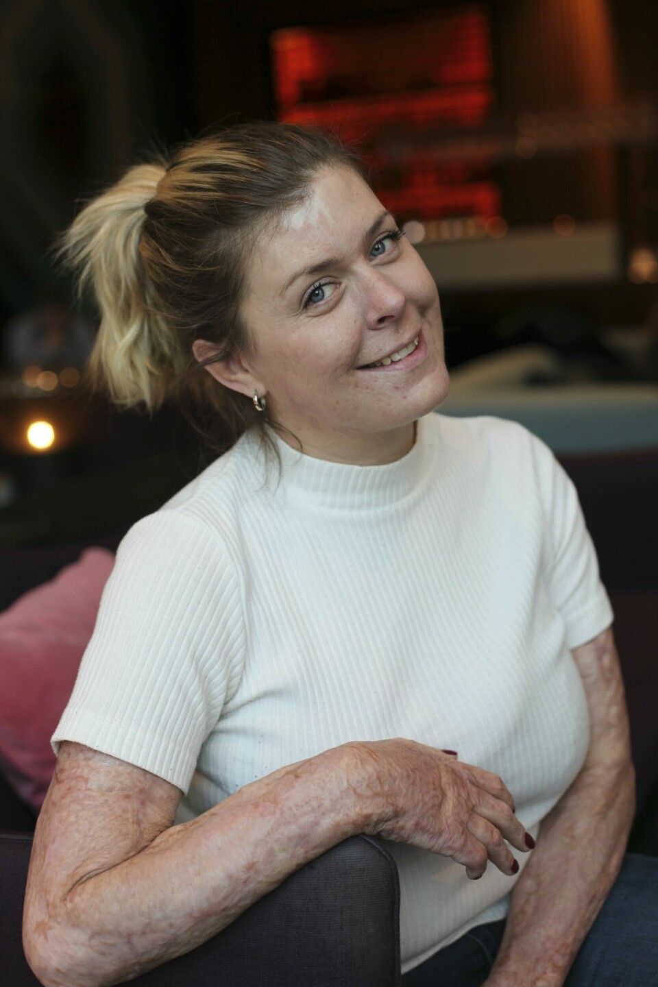 'Jag tar tillvara de små ögonblicken och vill vara helt närvarande i nuet', säger Emma. 'Jag tar tillvara de små ögonblicken och vill vara helt närvarande i nuet', säger Emma.