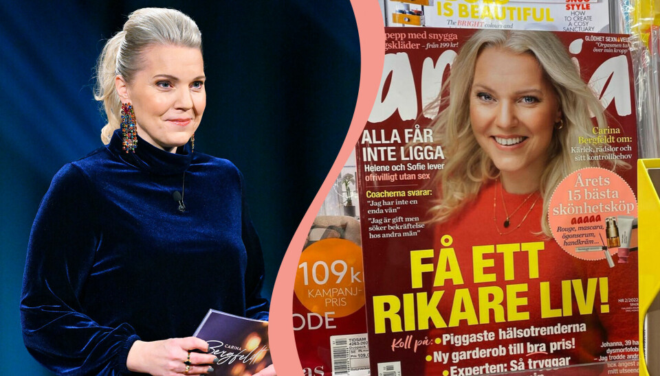 Carina Bergfeldts ärliga ord om tvivlet på sig själv: 'Elaka rösten är i full galopp'