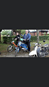 Martin och sonen Olle delade veteranmotor-intresset.