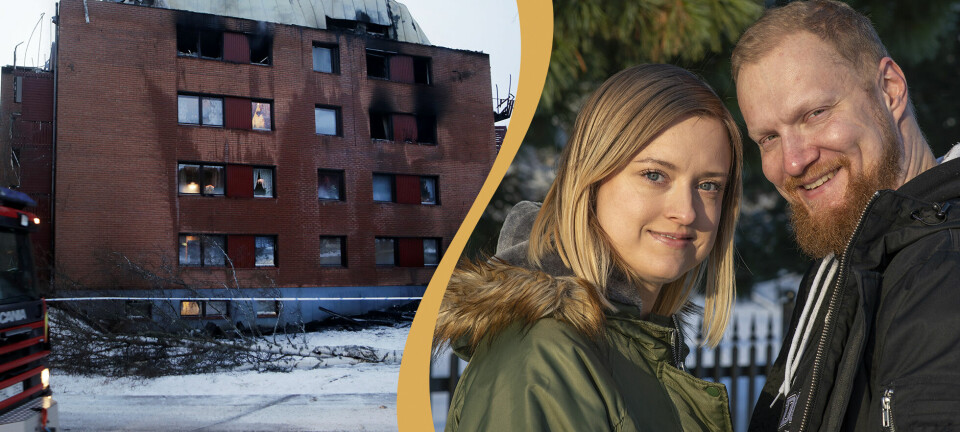 Malin var fast i den brinnande lägenheten – hoppade från fjärde våningen