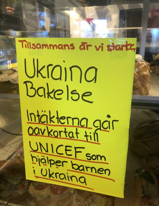 Hon hjälper barnen i Ukraina – konditori skänker alla intäkter från ett bakverk: 'Jättemånga vill stötta'