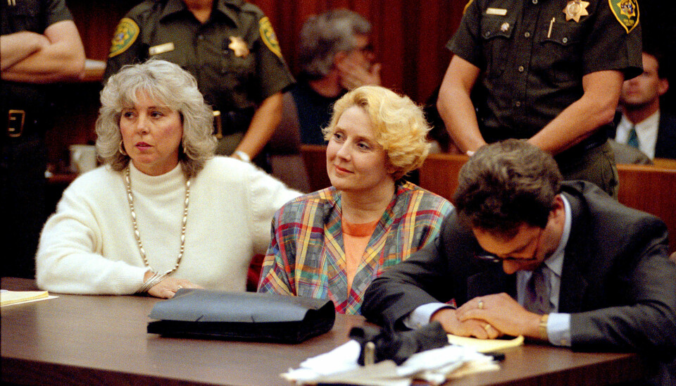 Betty Broderick under förhandlingarna. Betty Broderick under förhandlingarna.