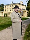 Hercule Poirot spelad av David Suchet i den brittiska tv-serien.