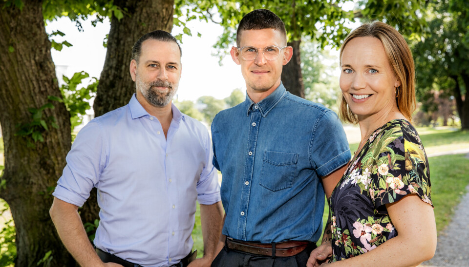 Fredric Bohm, Karl Norwald och Maria Farm. Fredric Bohm, Karl Norwald och Maria Farm.