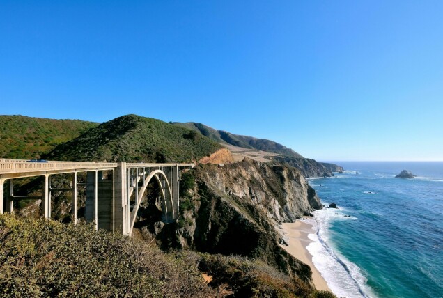 Pacific Coast Way/Highway 1, Kalifornien. Pacific Coast Way/Highway 1, Kalifornien.