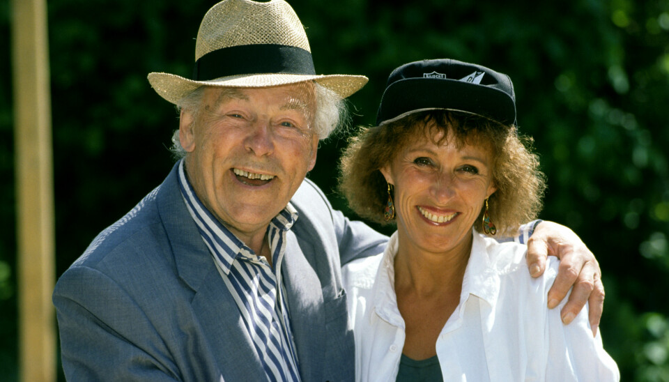 Nils Poppe och Eva Rydberg 1993. Nils Poppe och Eva Rydberg 1993.