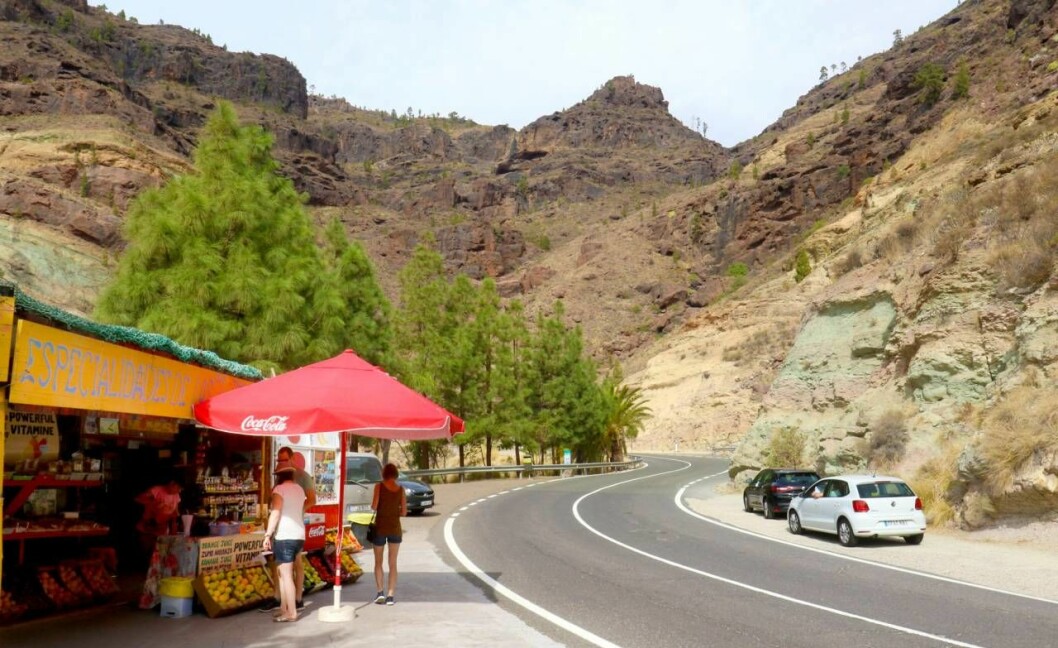 Vy från vägen Gran Canaria