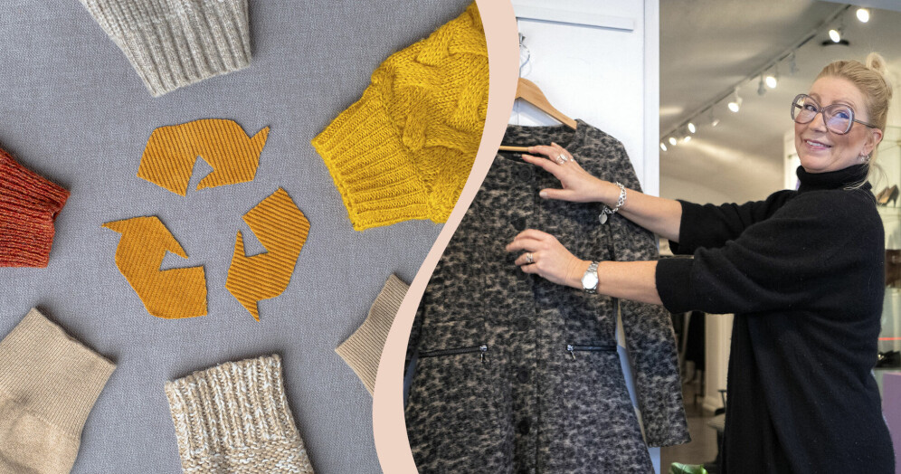 – I Sverige är folk jätteduktiga på att lämna in till second hand, men det är superviktigt att man också börjar köpa mer i andra hand, säger Anna Blomberg Andersson. – I Sverige är folk jätteduktiga på att lämna in till second hand, men det är superviktigt att man också börjar köpa mer i andra hand, säger Anna Blomberg Andersson.