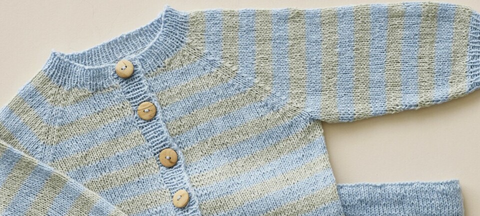 Lättstickat babyset – gratis stickmönster