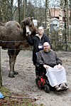 Ingela och Glenn har haft kameler hemma på gården sedan 2018 – då flyttade Bengan in. I dag har de även den vita kamelen Gandalf.