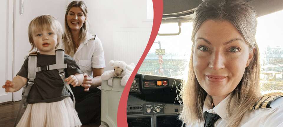 Maria är pilot och småbarnsmamma: ”Jag älskar utsikten från mitt kontor”
