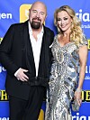Johanna med maken Anders Bagge på Svenska hjältar-galan.