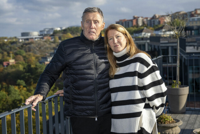 Börje Salming och hustrun Pia, fotade tillsammans kort efter att de gått ut med nyheten om Börjes sjukdomstillstånd. Börje Salming och hustrun Pia, fotade tillsammans kort efter att de gått ut med nyheten om Börjes sjukdomstillstånd.