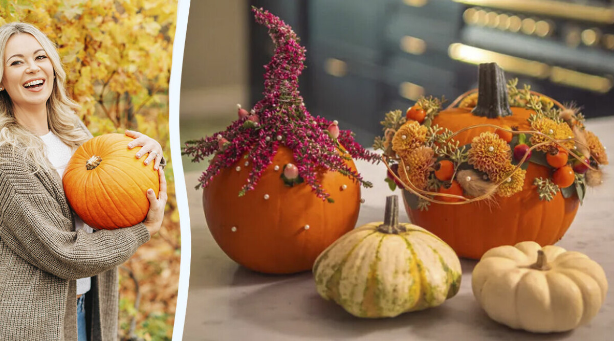 Dekorerar din pumpa med blommor – så gör du!