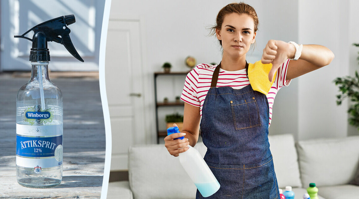 Då ska du aldrig städa med ättika – förödande konsekvensen