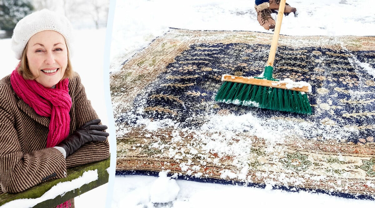 Därför ska du ALLTID tvätta mattan i snön – oväntade fördelarna