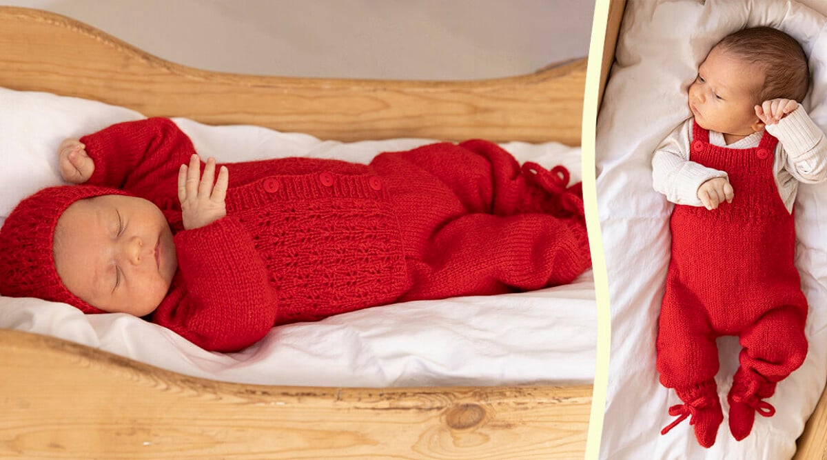 Sticka set med spetsmönster – till baby och barn