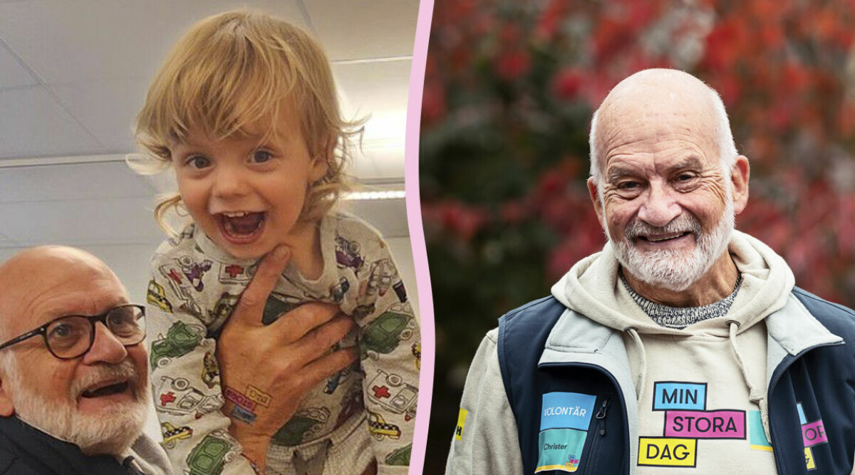 Pensionären Christer är volontär på Min stora dag: Inget barn ska behöva känna sig ensam