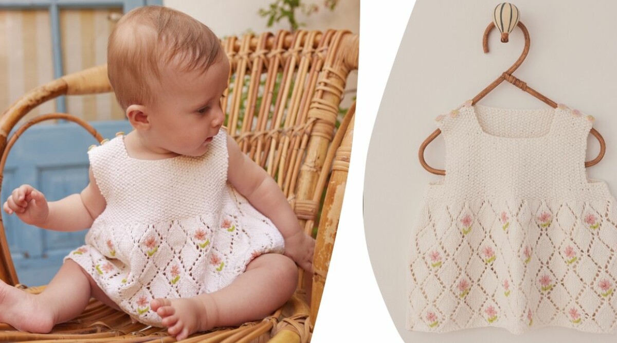 Sticka säsongens sötaste klänning – med broderade blommor