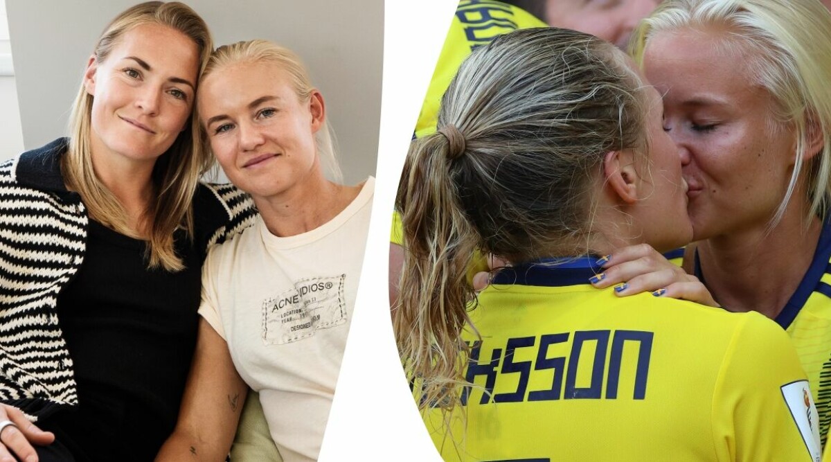 Fotbollsparet Magdalena Eriksson och Pernille Harder om utmaningen i relationen: ”Svårt”