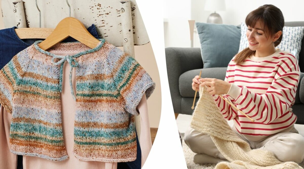 Sticka söt barnbolero – perfekt till kalas och högtider