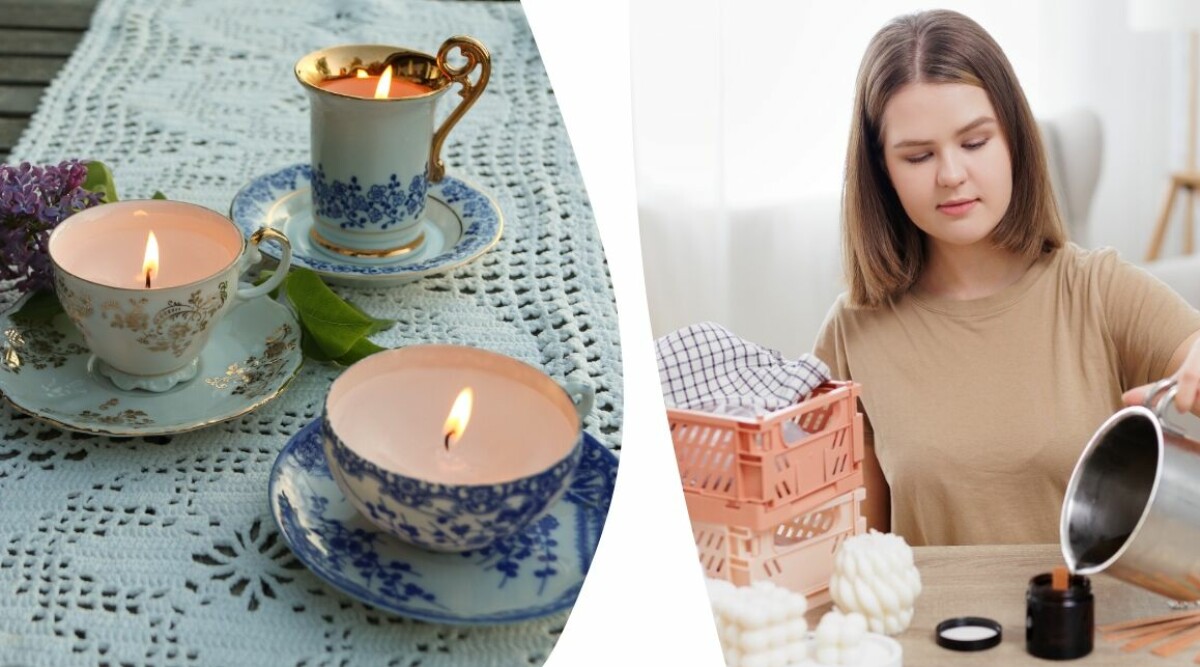 Så gör du enkelt egna ljus – av loppisfynd