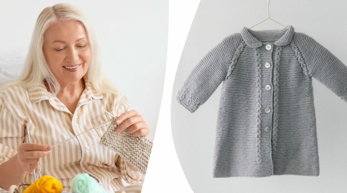 Sticka säsongens sötaste babykappa – gratis stickmönster