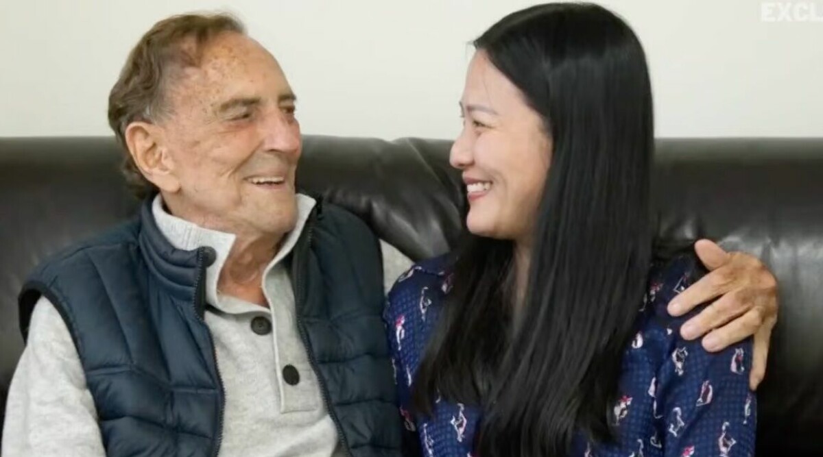 John blev pappa vid 92 års ålder med 56 år yngre flickvännen: ”Tror vår son är hans barnbarnsbarn”