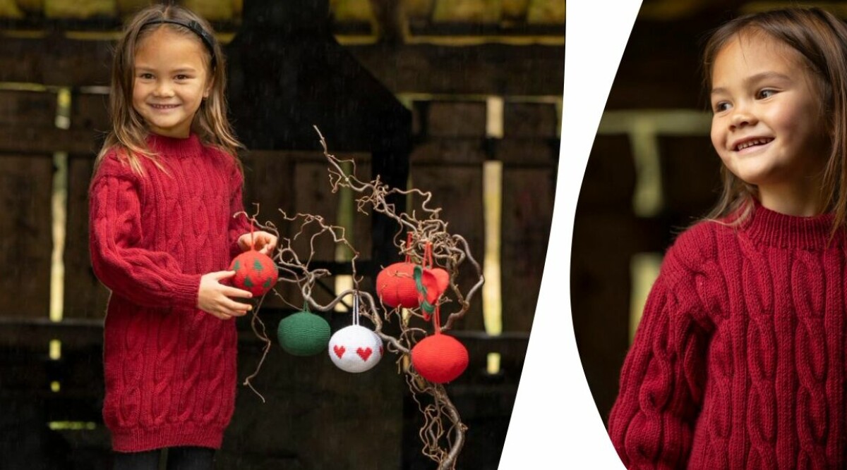 Sticka årets julkänning – med fint flätmönster