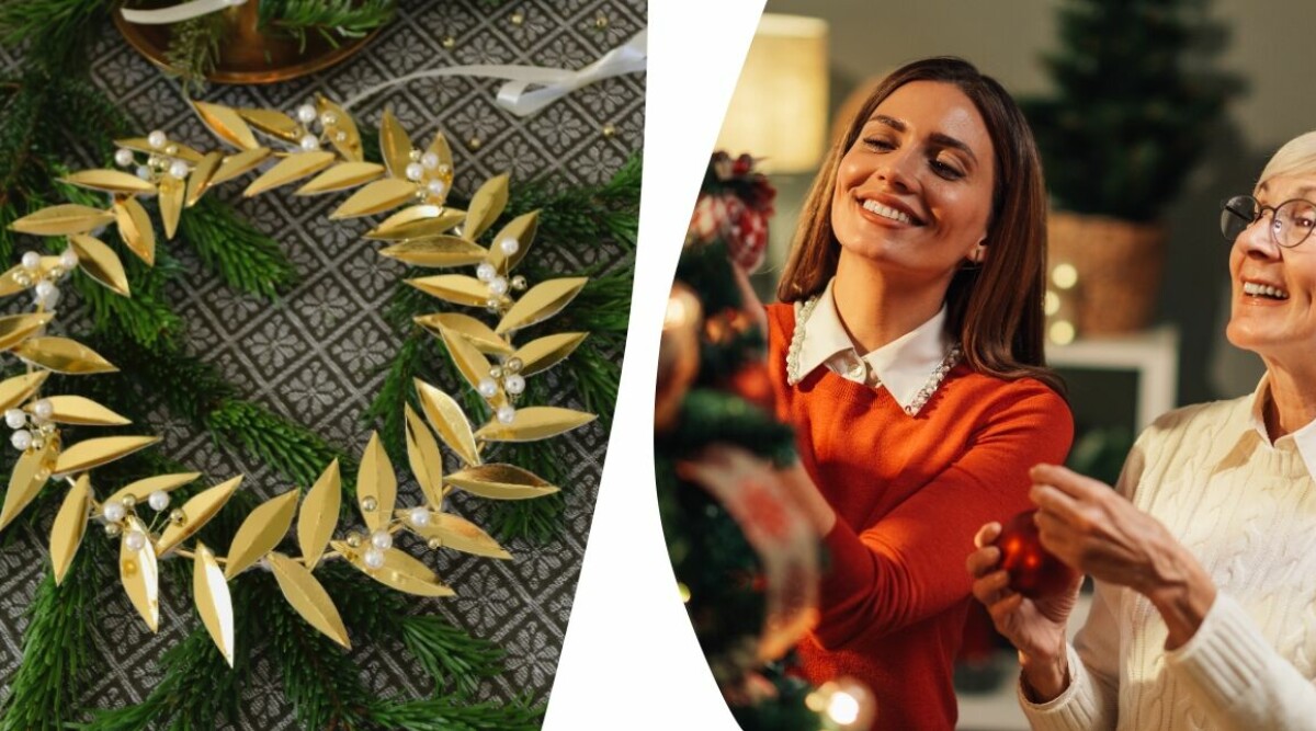 Så gör du trendiga julpysslet – med guldmetall