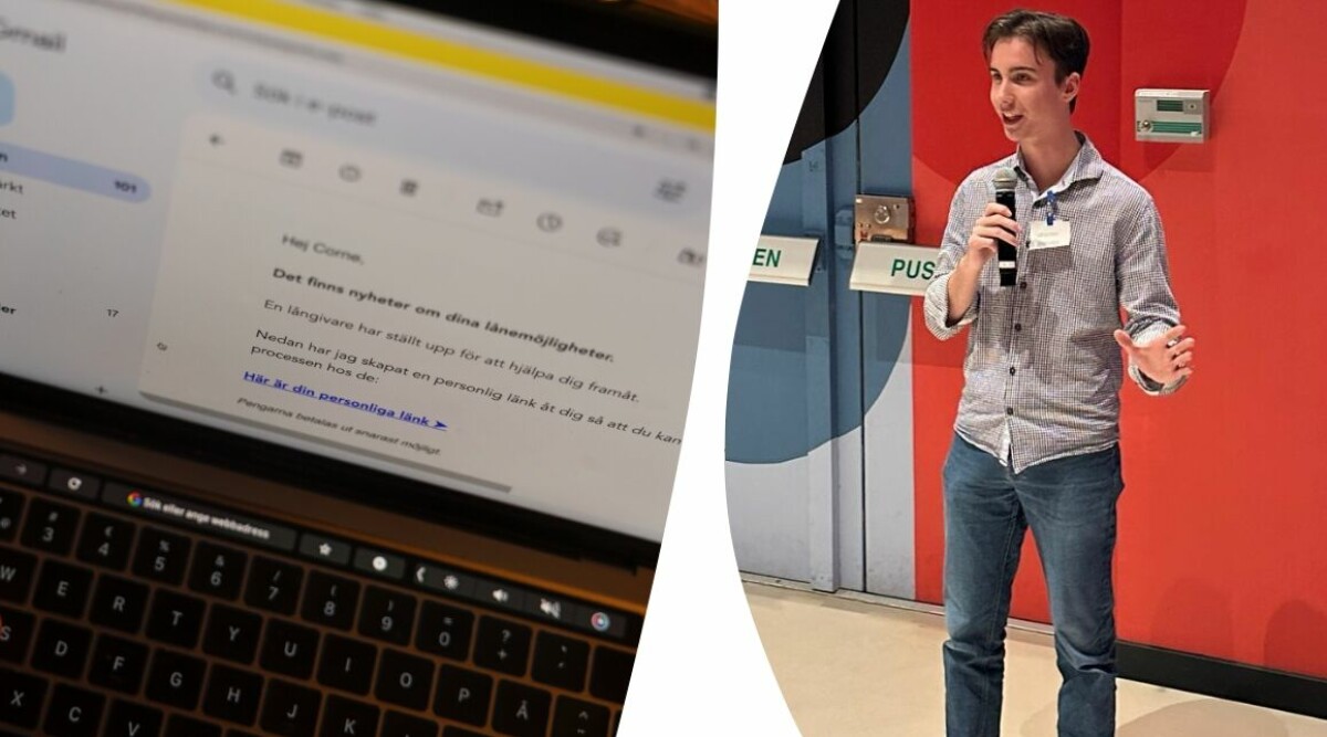 Gustav Thenanders morfar utsattes för bedragare – nu gör 19-åringen allt för att stoppa bedrägerierna